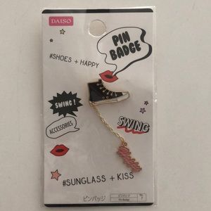 Chuck Taylor shoe pin badge